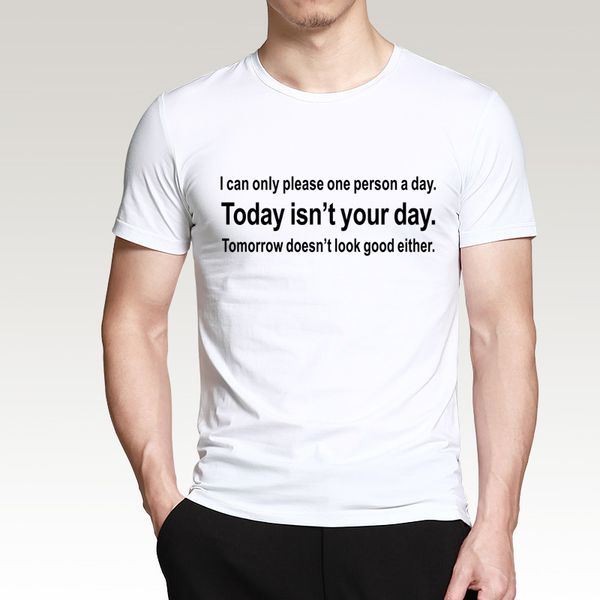 funny slogan printed t-shirt today isn't your day 2019 summer new 100% cotton casual loose tee hip hop style s-3xl 
funny slogan printed t-shirt today isn't your day 2019 summer new 100% cotton casual loose tee hip hop style s-3xl