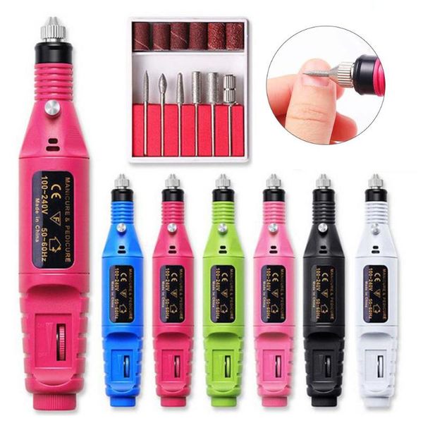 electric nail drill kit acrylic nail tools professional portable electric kit with 6pcs changeable drills
electric nail drill kit acrylic nail tools professional portable electric kit with 6pcs changeable drills