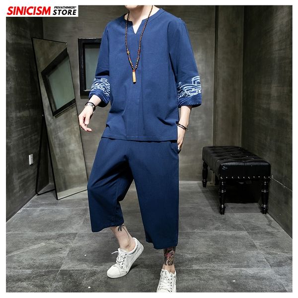 sinicism store men's sets embroidery chinese style summer loose tracksuit mens 2020 casual cotton linen suit male clothing 5xl, Gray
sinicism store men's sets embroidery chinese style summer loose tracksuit mens 2020 casual cotton linen suit male clothing 5xl, Gray