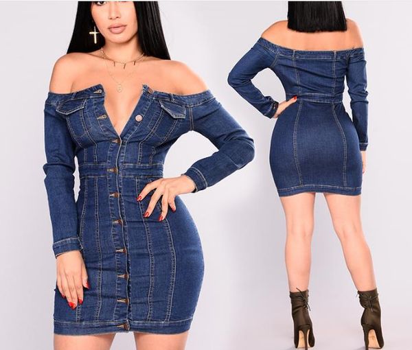 dresses summer deep v-neck long sleeve designer skinny dresses female fashion club clothing womens jean, Black;gray
dresses summer deep v-neck long sleeve designer skinny dresses female fashion club clothing womens jean, Black;gray