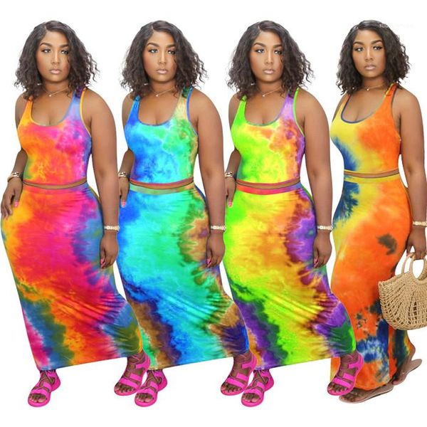 and slim skirts fashion casual women 2 piece outfit sets 4xl gradient color womens two piece dress summer sleeveless tanks, White
and slim skirts fashion casual women 2 piece outfit sets 4xl gradient color womens two piece dress summer sleeveless tanks, White
