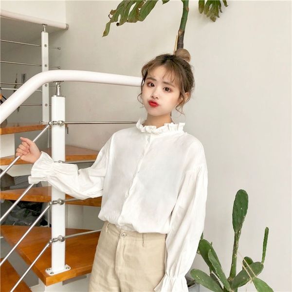 women's blouses & shirts white blouse women harajuku clothes womens and all match flare sleeve korean style fashion ulzzang chic
women's blouses & shirts white blouse women harajuku clothes womens and all match flare sleeve korean style fashion ulzzang chic