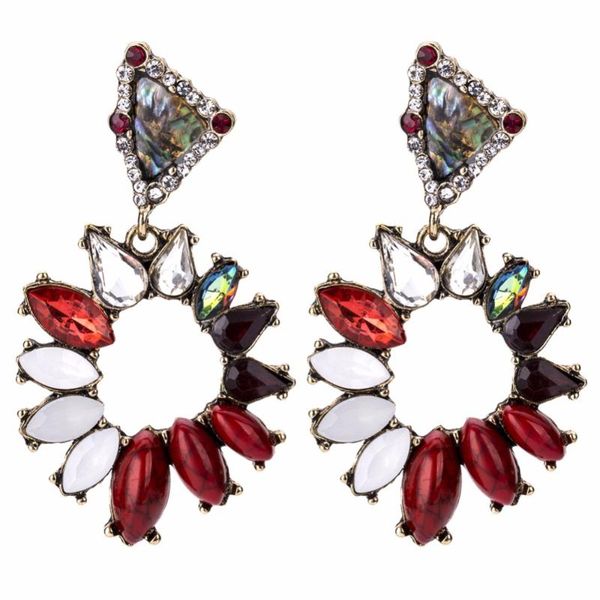 qiaose fashion resin rhinestone charms dangle earrings for women brand jewelry women fashion collection earings accessories, Silver
qiaose fashion resin rhinestone charms dangle earrings for women brand jewelry women fashion collection earings accessories, Silver