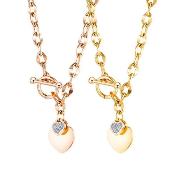 charm heart pendant necklace for women zirconia love chain stainless steel fashion jewelry gift rose gold color, Silver
charm heart pendant necklace for women zirconia love chain stainless steel fashion jewelry gift rose gold color, Silver