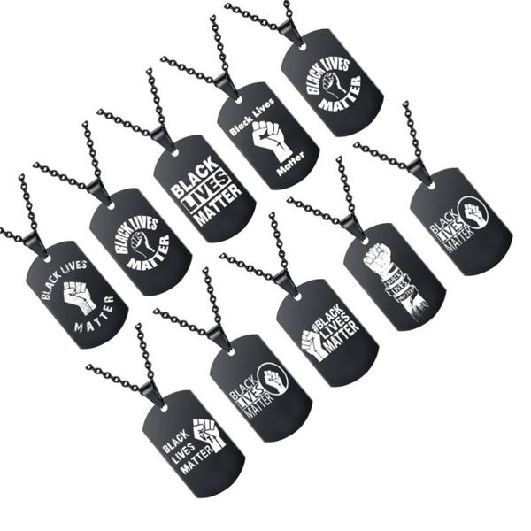 pendant necklaces 10pcs black lives matter necklace stainless steel neck chain jewelry gift (mixed pattern), Silver
pendant necklaces 10pcs black lives matter necklace stainless steel neck chain jewelry gift (mixed pattern), Silver