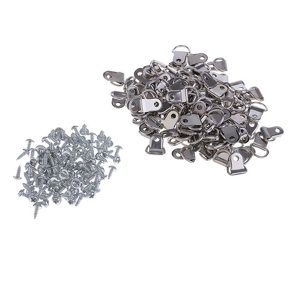 100 pieces heavy duty d ring picture frame hangers with screws for hanging wooden frame 0.98 x 0.39 inch
100 pieces heavy duty d ring picture frame hangers with screws for hanging wooden frame 0.98 x 0.39 inch
