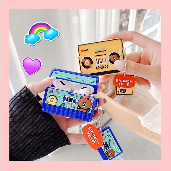 smooth silicone colorful cassette bear/duck tape old school radio earphone case for airpods 1/2 pro buy one corresponding ring
smooth silicone colorful cassette bear/duck tape old school radio earphone case for airpods 1/2 pro buy one corresponding ring
