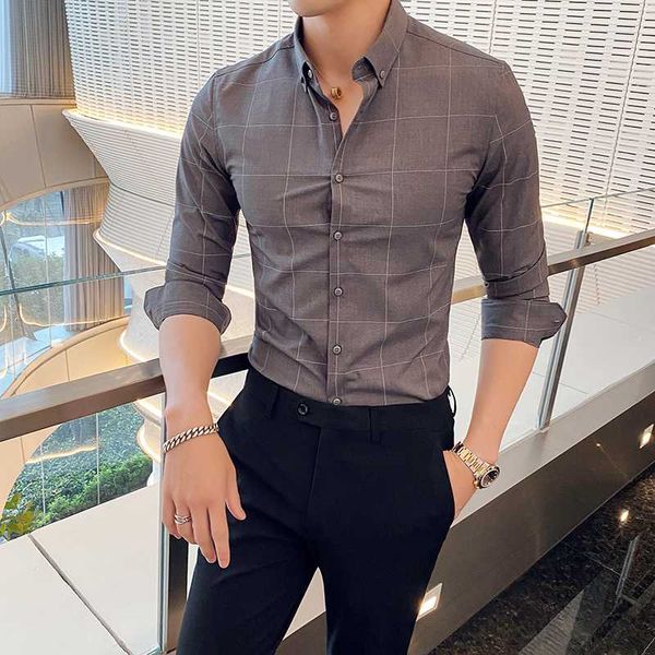 korean style long sleeve big plaid shirts mens new autumn fashion dress shirt camisa social masculina male white button shirts, White;black
korean style long sleeve big plaid shirts mens new autumn fashion dress shirt camisa social masculina male white button shirts, White;black