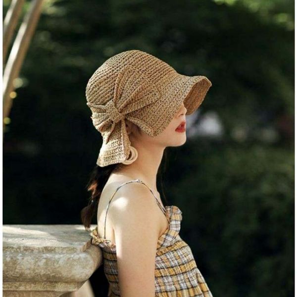 wide brim hats raffia bow sun hat floppy summer for women beach panama straw dome bucket cap femme shade, Blue;gray
wide brim hats raffia bow sun hat floppy summer for women beach panama straw dome bucket cap femme shade, Blue;gray
