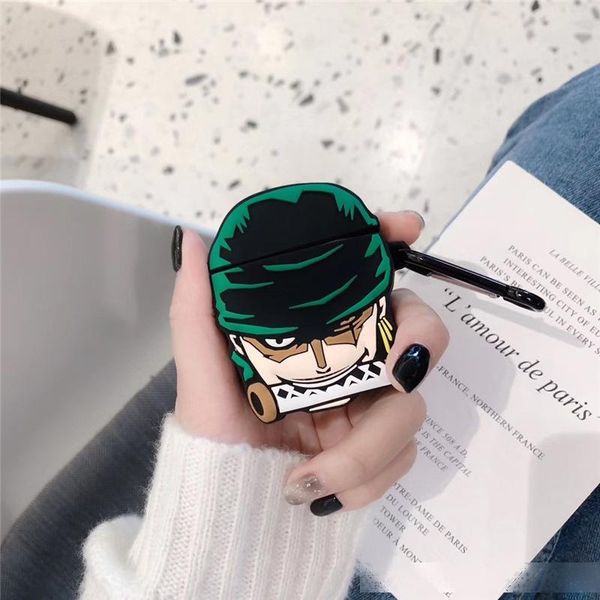 for apple airpods 2 1 case 3d cartoon one piece zoro silicone case cover for airpods 2 bluetooth earphone cover
for apple airpods 2 1 case 3d cartoon one piece zoro silicone case cover for airpods 2 bluetooth earphone cover
