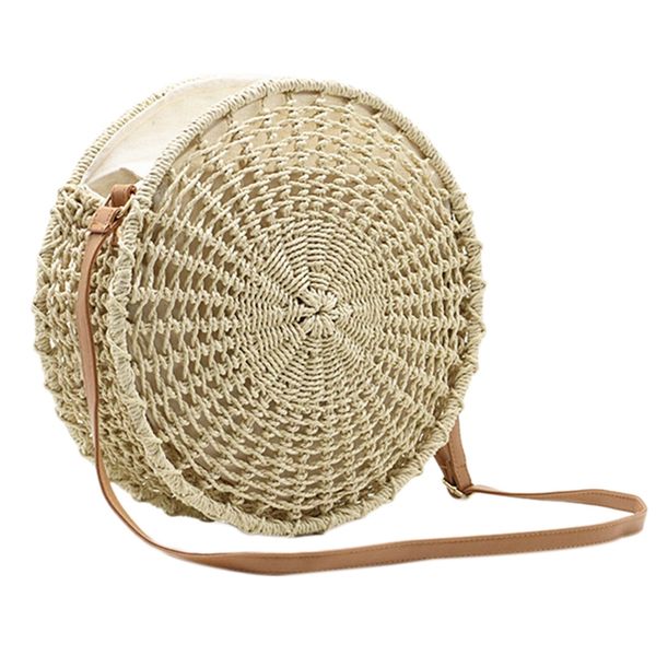 round handwoven straw bag openwork hand-woven bag shoulder messenger beach travel bags bohemian style summer women bags
round handwoven straw bag openwork hand-woven bag shoulder messenger beach travel bags bohemian style summer women bags