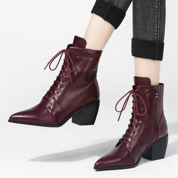 burgundy martin boots woman fashion winter new warm ankle boots pointed toe chunky heel short boots faux leather zipper bootsmultifunction, Black
burgundy martin boots woman fashion winter new warm ankle boots pointed toe chunky heel short boots faux leather zipper bootsmultifunction, Black