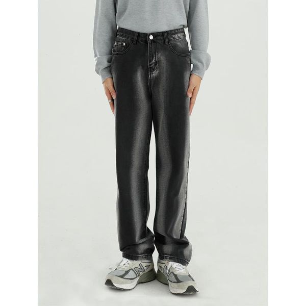 men's jeans male streetwear vintage fashion hip hop wide leg denim pants men bleach gradient casual loose straight trousers, Blue
men's jeans male streetwear vintage fashion hip hop wide leg denim pants men bleach gradient casual loose straight trousers, Blue