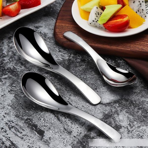 304 stainless steel soup spoon food grade deep-bottomed soup spoon round head spoons for kids and adults
304 stainless steel soup spoon food grade deep-bottomed soup spoon round head spoons for kids and adults