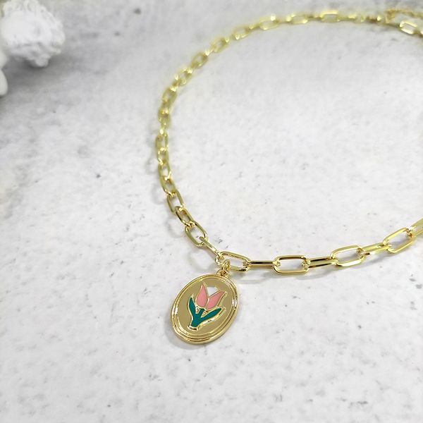 peri'sbox gold color tulips flower necklaces thick chain cameo coin necklaces for women vintage choker 2020 jewelry, Silver
peri'sbox gold color tulips flower necklaces thick chain cameo coin necklaces for women vintage choker 2020 jewelry, Silver