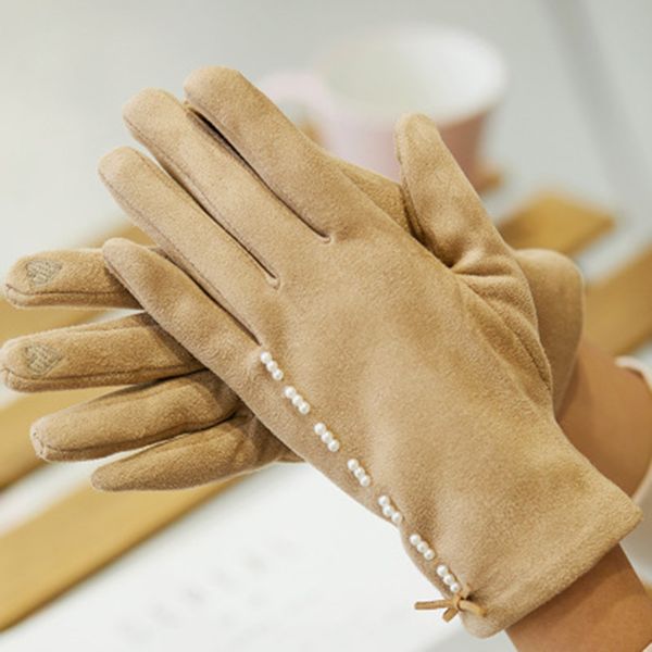 female winter suede touch screen mittens women elegant bow soft wrist warm driving gloves cashmere velvet pearl gloves h59, Blue;gray
female winter suede touch screen mittens women elegant bow soft wrist warm driving gloves cashmere velvet pearl gloves h59, Blue;gray