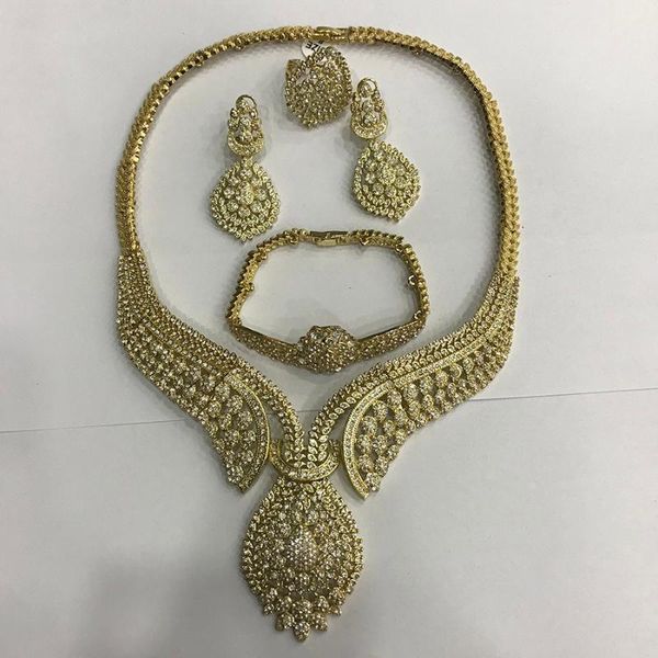 limit black discount high fashion gold color african cz zircon big necklace wedding bridal costume jewelry sets, Silver
limit black discount high fashion gold color african cz zircon big necklace wedding bridal costume jewelry sets, Silver