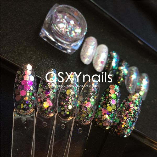 nail glitter wholesale aurora rainbow sequins chunky powder sparkling chrome mirror for gel polish art manicure, Silver;gold
nail glitter wholesale aurora rainbow sequins chunky powder sparkling chrome mirror for gel polish art manicure, Silver;gold