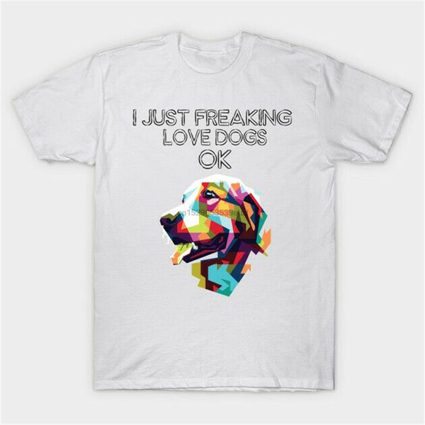 i just freaking loves dogs ok - white t-shirt custom screen printed tee shirt
i just freaking loves dogs ok - white t-shirt custom screen printed tee shirt
