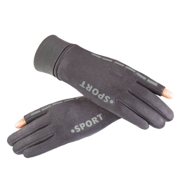 five fingers gloves suede velvet thicken warm touch screen women cycling sport driving split finger, Blue;gray
five fingers gloves suede velvet thicken warm touch screen women cycling sport driving split finger, Blue;gray