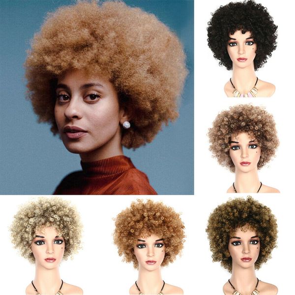 women short black curly wigs for black women african lady afro full curly wig
women short black curly wigs for black women african lady afro full curly wig