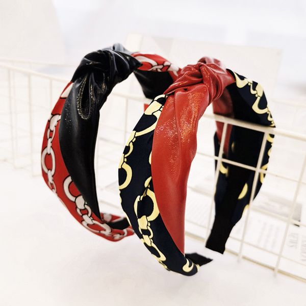 hair accessories satin chain print hairband knotted women girls korean patchwork headband pu leather hippie accesosries
hair accessories satin chain print hairband knotted women girls korean patchwork headband pu leather hippie accesosries
