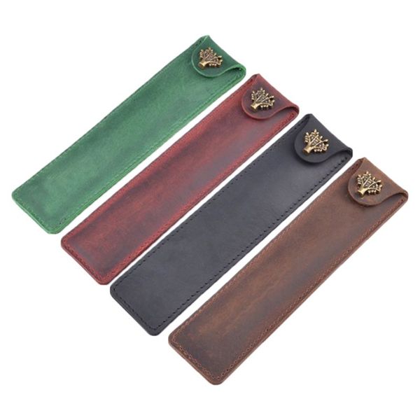 pencil bags leather pen holder fountain pouch handmade ballpoint protective sleeve cover for office college university
pencil bags leather pen holder fountain pouch handmade ballpoint protective sleeve cover for office college university
