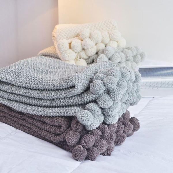 nordic soft reversible pom pom knitted throw crochet blanket cotton rug bed sofa home decoration 130x160cm
nordic soft reversible pom pom knitted throw crochet blanket cotton rug bed sofa home decoration 130x160cm