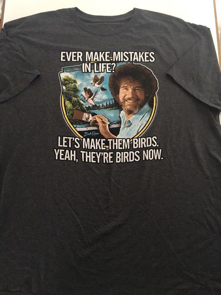 bob ross painter artist mistakes let is make them birds t shirt xl x large p2 summer short sleeves fashion t shirt 019294
bob ross painter artist mistakes let is make them birds t shirt xl x large p2 summer short sleeves fashion t shirt 019294