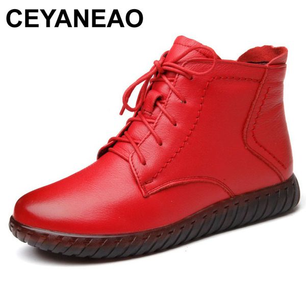 ceyaneao new autumn winter women boots handmade ankle flat boots real genuine leather shoes lace up zipper women shoes, Black
ceyaneao new autumn winter women boots handmade ankle flat boots real genuine leather shoes lace up zipper women shoes, Black