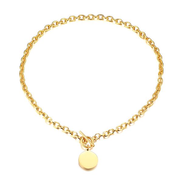 stainless steel jewelry for women fashion buckle toggle round bracelet necklace female jewelry gold color, Silver
stainless steel jewelry for women fashion buckle toggle round bracelet necklace female jewelry gold color, Silver