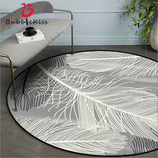 carpets modern area rug for bedroom nordic feather pattern non-slip round carpet living room table accessories
carpets modern area rug for bedroom nordic feather pattern non-slip round carpet living room table accessories