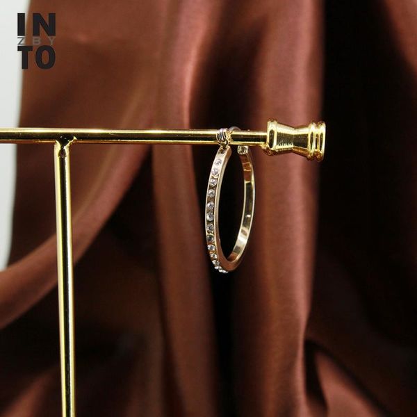 into zby wild hoop earrings with crystals gold color aesthetic round earrings for women jewelry geometric cooper earring 28mm, Golden;silver
into zby wild hoop earrings with crystals gold color aesthetic round earrings for women jewelry geometric cooper earring 28mm, Golden;silver