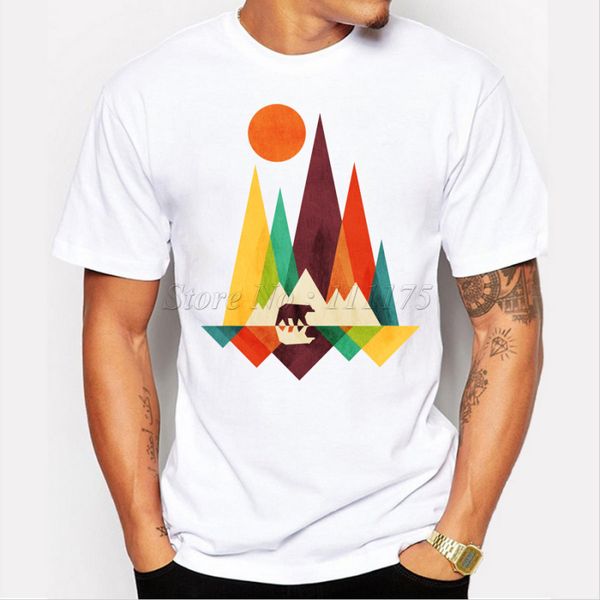 2019 new arrival simple mountain and bear design men's fashion t shirt cool short sleeve hipster tees
2019 new arrival simple mountain and bear design men's fashion t shirt cool short sleeve hipster tees