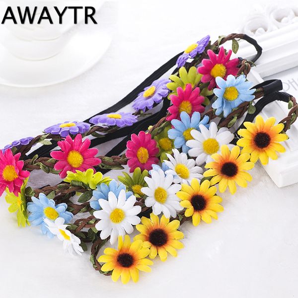 awaytr ladies beach hair accessories fashion boho women bride flower headband bohemian style sun flower crown hairband, Golden;silver
awaytr ladies beach hair accessories fashion boho women bride flower headband bohemian style sun flower crown hairband, Golden;silver