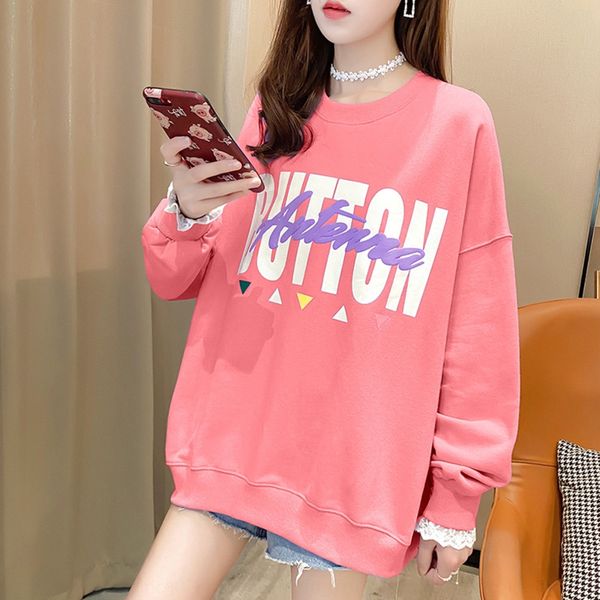 women's 2020 coat sweatersweater sweater autumn and winter new long sleeve female student letter printing ins korean style loose large, Black
women's 2020 coat sweatersweater sweater autumn and winter new long sleeve female student letter printing ins korean style loose large, Black