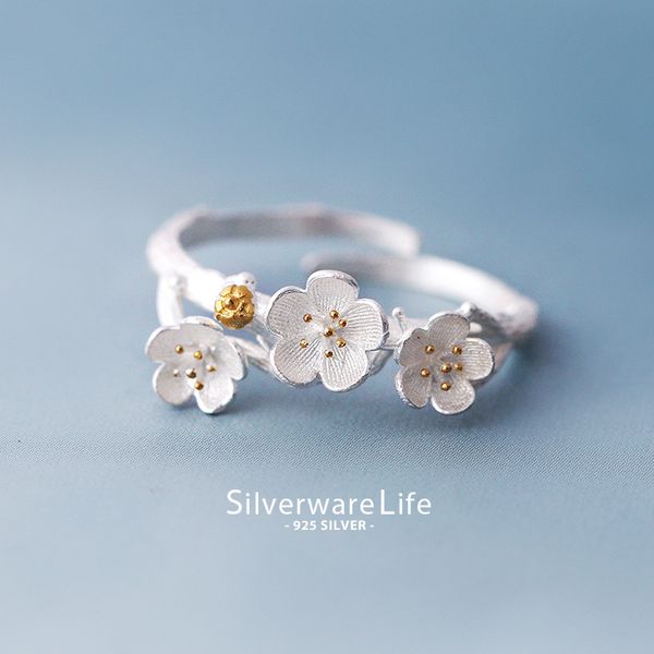 cluster rings 925 sterling silver branch flowers for women fashion lady prevent allergy jewelry, Golden;silver
cluster rings 925 sterling silver branch flowers for women fashion lady prevent allergy jewelry, Golden;silver