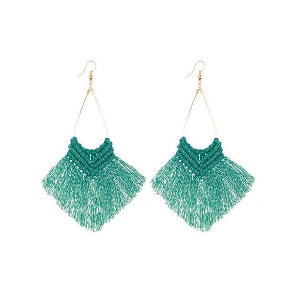 zwpon swing wave cotton fan fringe macrame earrings for women fashion gold line teardrop tassel earrings jewelry wholesale e6902, Silver
zwpon swing wave cotton fan fringe macrame earrings for women fashion gold line teardrop tassel earrings jewelry wholesale e6902, Silver