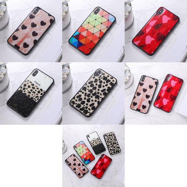 

epoxy heart leopard spotted tpu pc case for iphone 11 pro max xs xr x 8 7 6 samsung s9 s10 plus s10e note 10 10 a10 a20 a30 a40 a50 a70 a80