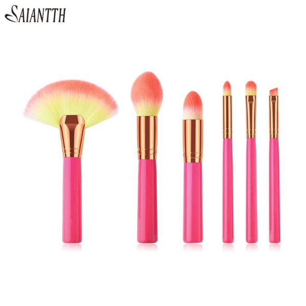 saiantth comfortable soft 6pcs fan makeup brushes set make up tools eyes brush kit eyeshadow eyebrow eyeliner pincel maquiagem
saiantth comfortable soft 6pcs fan makeup brushes set make up tools eyes brush kit eyeshadow eyebrow eyeliner pincel maquiagem
