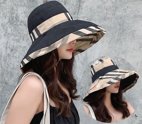 summer fashion korean bucket hats big brim double-sided bucket hat reversible women cotton grid sun hats caps elegant woman hat t200715, Blue;gray
summer fashion korean bucket hats big brim double-sided bucket hat reversible women cotton grid sun hats caps elegant woman hat t200715, Blue;gray