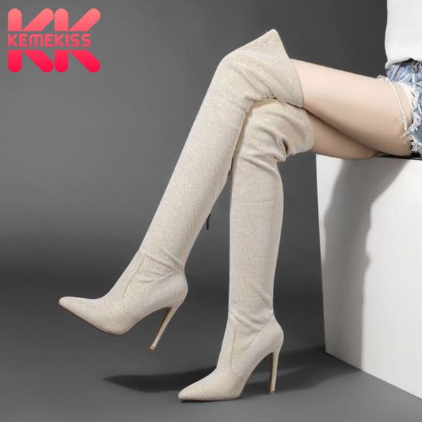 boots kemekiss size 34-43 women over knee zipper pointed toe thin high heel winter shoes woman warm long boot footwear, Black
boots kemekiss size 34-43 women over knee zipper pointed toe thin high heel winter shoes woman warm long boot footwear, Black