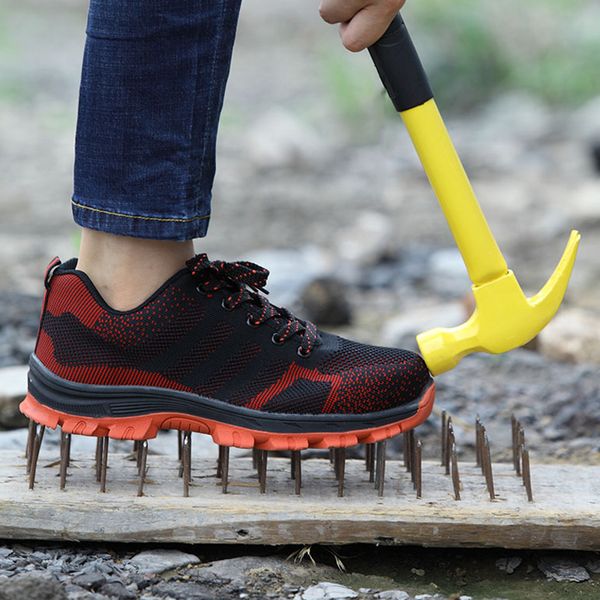 men's breathable steel toe cap work safety shoes men outdoor anti-slip steel puncture proof construction safety boots shoes, Black
men's breathable steel toe cap work safety shoes men outdoor anti-slip steel puncture proof construction safety boots shoes, Black