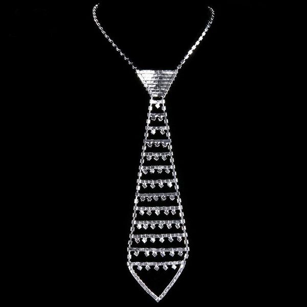 beurself long statement necklace tie retro fashion crystal rhinestone tie shape necklace for women party, Silver
beurself long statement necklace tie retro fashion crystal rhinestone tie shape necklace for women party, Silver