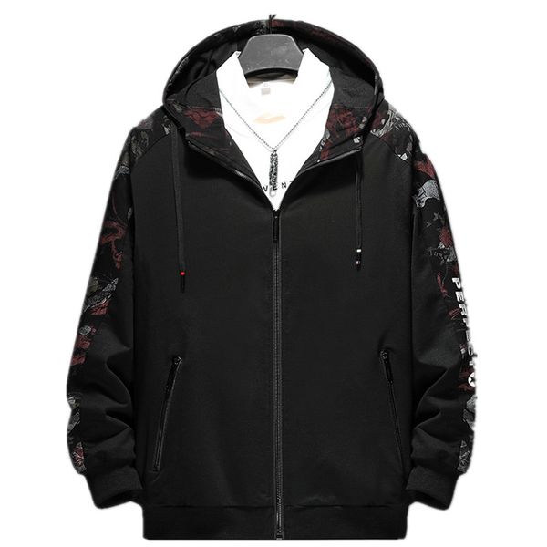 men's jackets fat jacket hooded casual spring autumn large size male coat plus men outwear windbreaker printed, Black;brown
men's jackets fat jacket hooded casual spring autumn large size male coat plus men outwear windbreaker printed, Black;brown