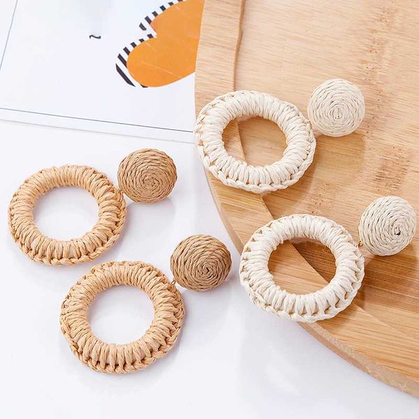 dangle & chandelier amorcome simple raffia round drop earring handmade rattan straw braid earrings for women party jewelry accessories, Silver
dangle & chandelier amorcome simple raffia round drop earring handmade rattan straw braid earrings for women party jewelry accessories, Silver