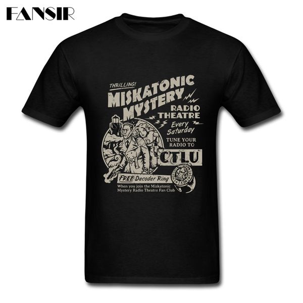 men t-shirt miskatonic mystery radio theatre short sleeve 100% cotton round neck t shirt for male clothes 
men t-shirt miskatonic mystery radio theatre short sleeve 100% cotton round neck t shirt for male clothes