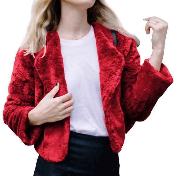 2020 fashion women plush thicken jackets warm short mini coat shopping office solid coat -mx8, Black;brown 
2020 fashion women plush thicken jackets warm short mini coat shopping office solid coat -mx8, Black;brown