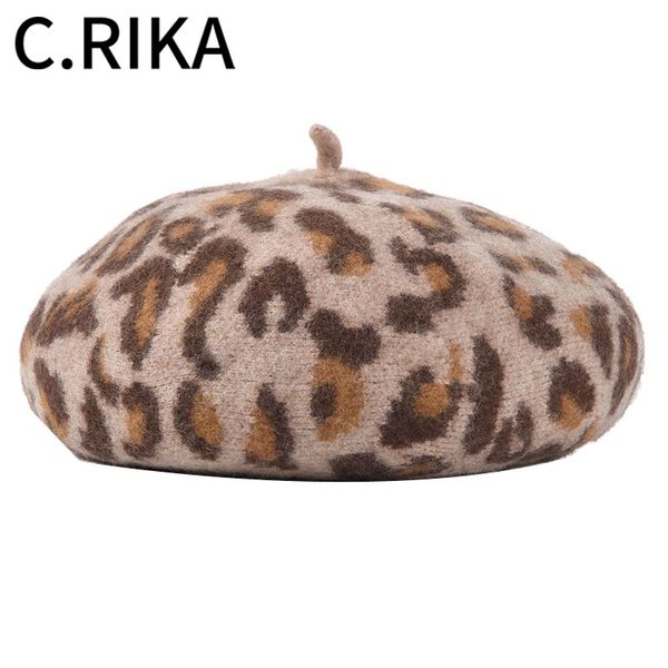 berets autumn winter women leopard beret print hat artist french wool cashmere fashion female girls vintage flat, Blue;gray
berets autumn winter women leopard beret print hat artist french wool cashmere fashion female girls vintage flat, Blue;gray
