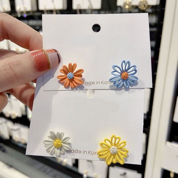 stud 2021 summer style colorful flowers earrings for women girls daily wear cute elegant fashion jewelry, Golden;silver
stud 2021 summer style colorful flowers earrings for women girls daily wear cute elegant fashion jewelry, Golden;silver